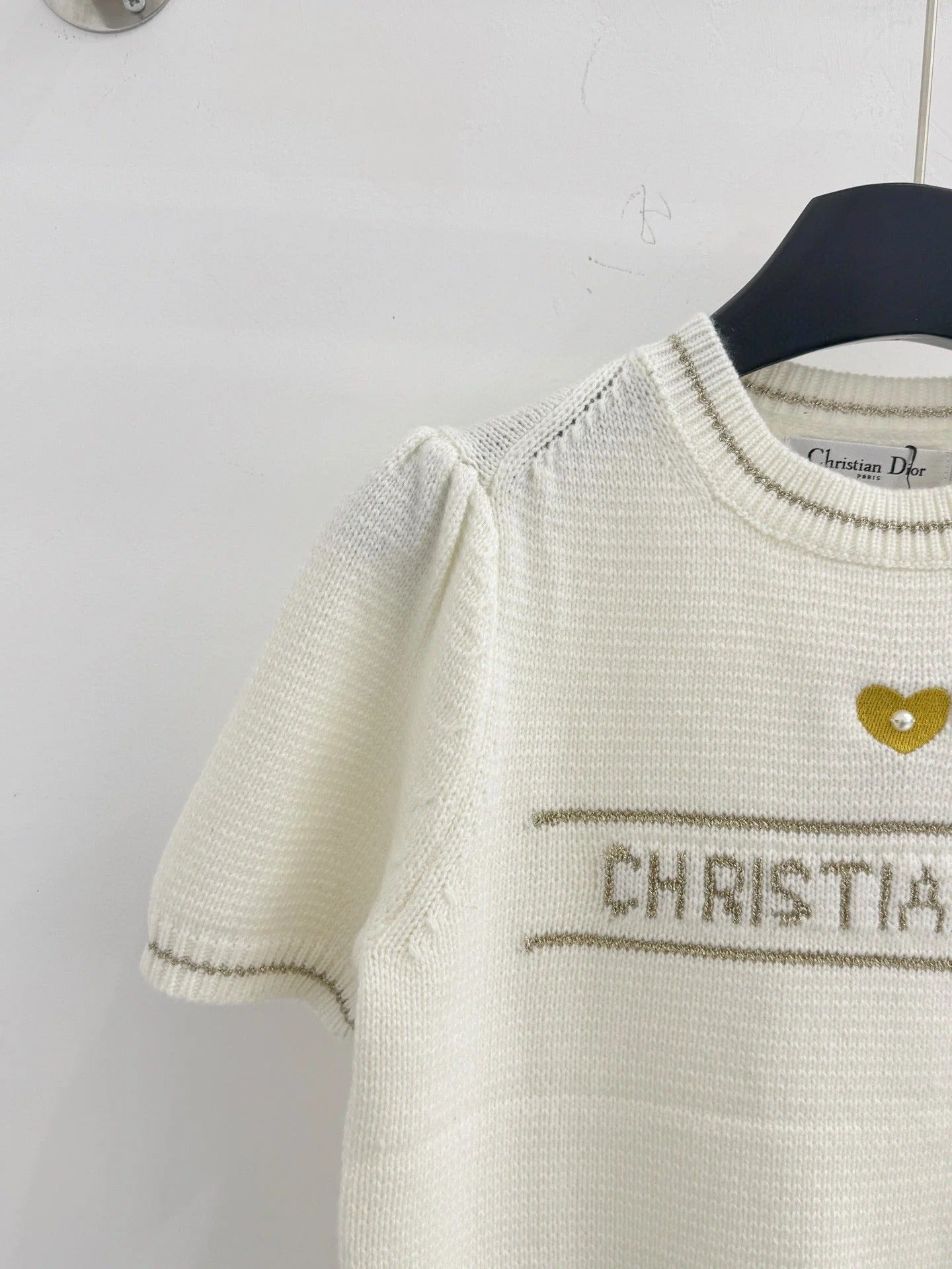 DIOR 25S SHORT-SLEEVE CREW NECK SWEATER 467
