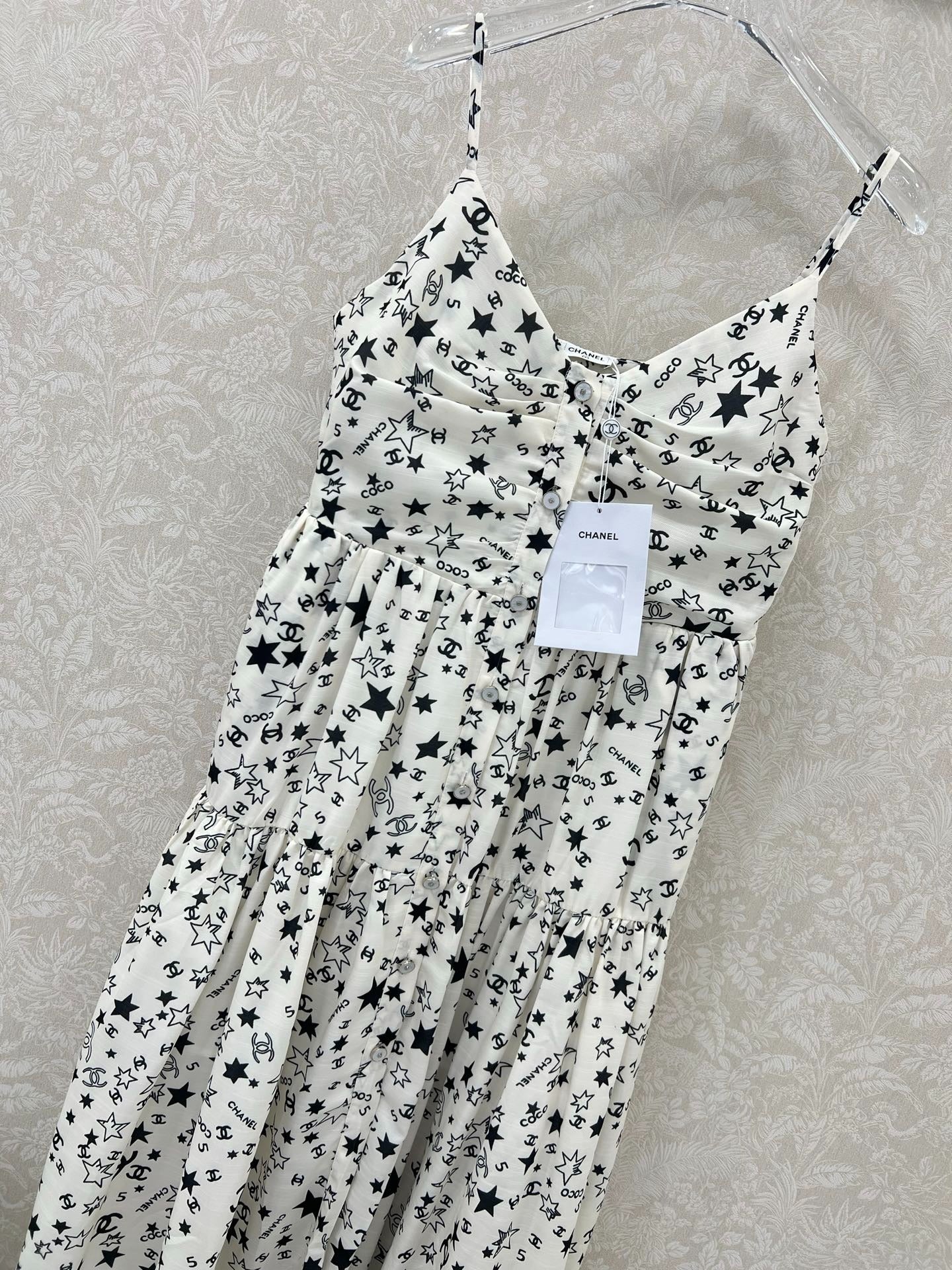 CHANEL WHITE SPAGHETTI STRAP DRESS 269211