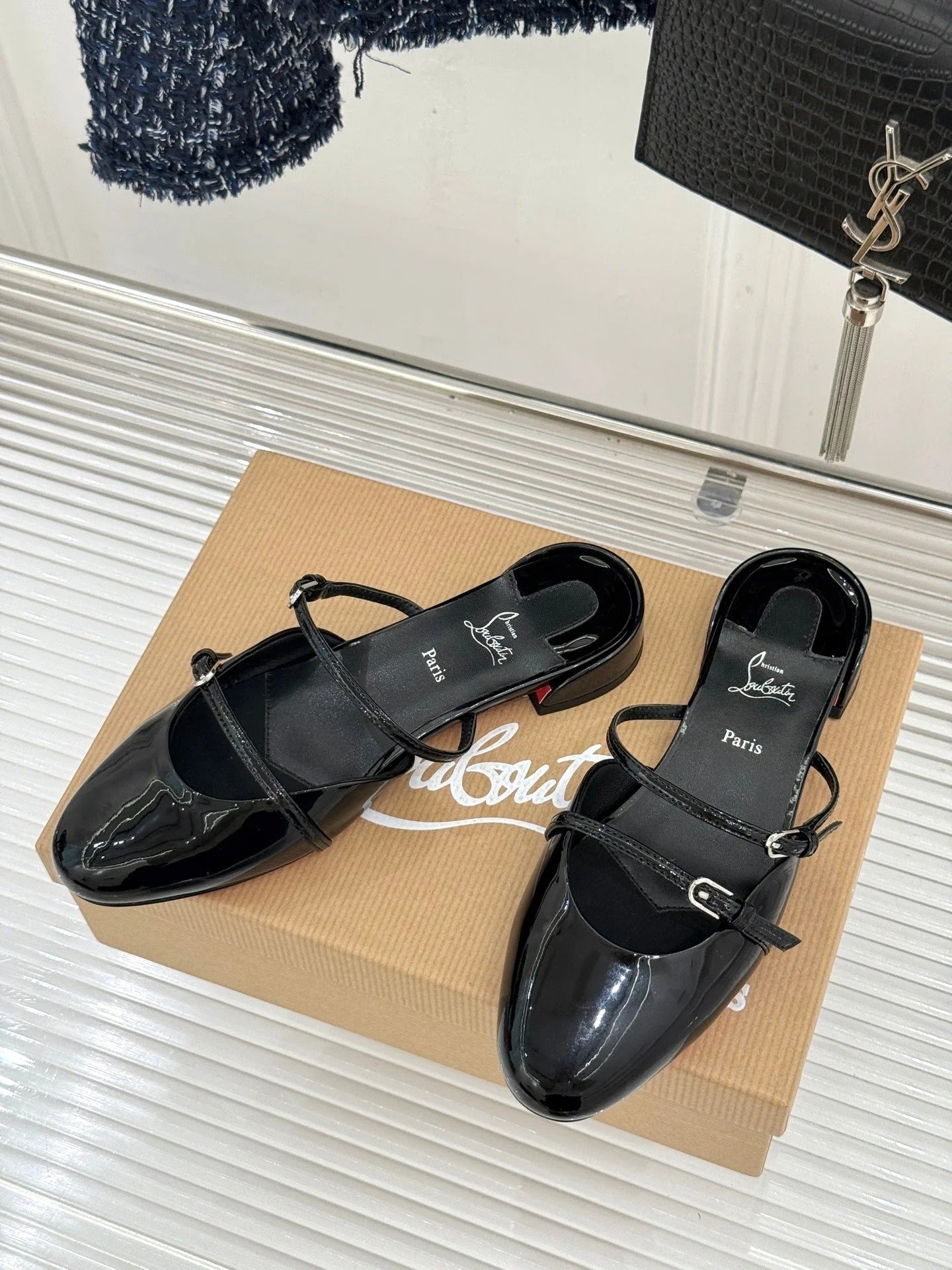 Christian Louboutin 2026 Jane Nina Mules Patent Leather 785434