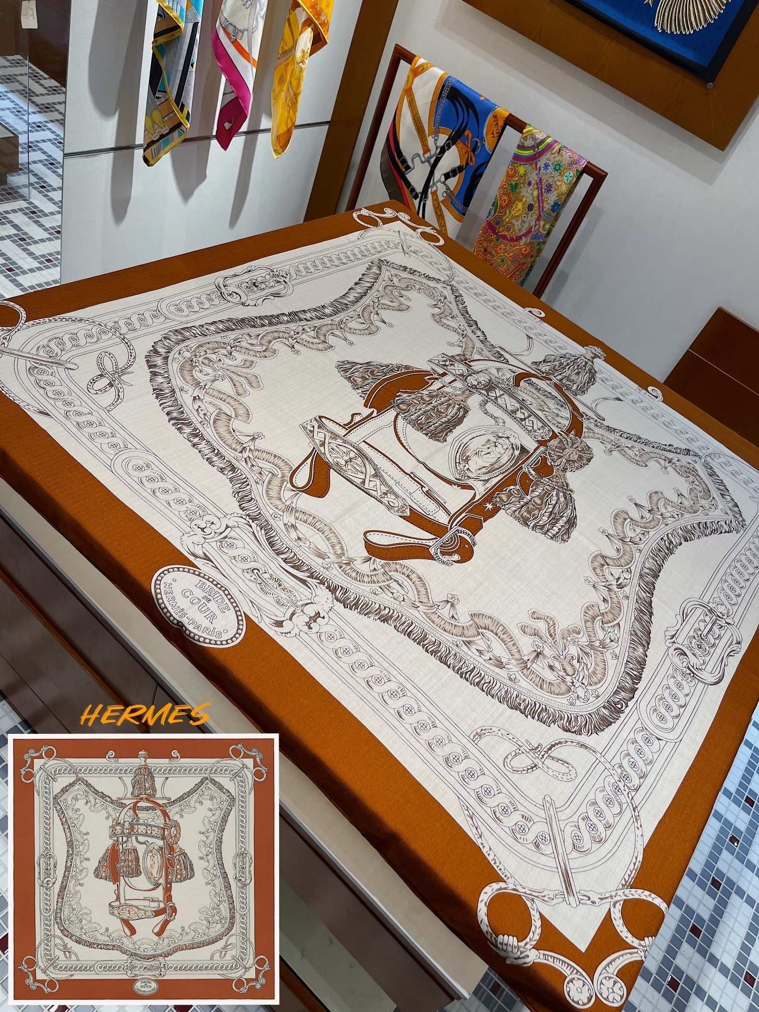 HERMES 25S SCARF 140 IN SILK 854808