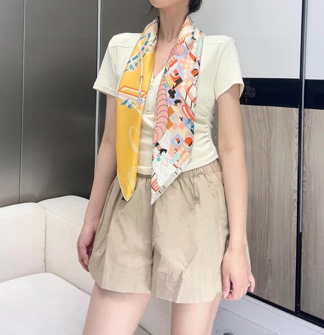 HERMES 25S SCARF 90 IN SILK 730637
