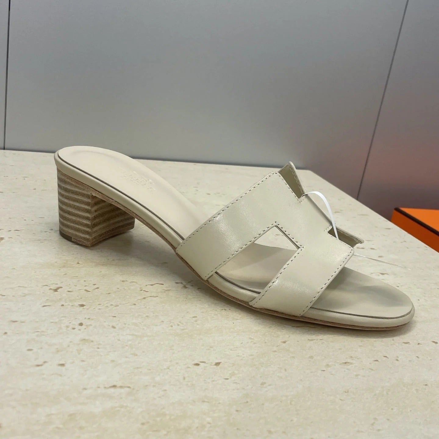 HM 26ss Oran Sandals 45 Light Beige Calfskin 607226