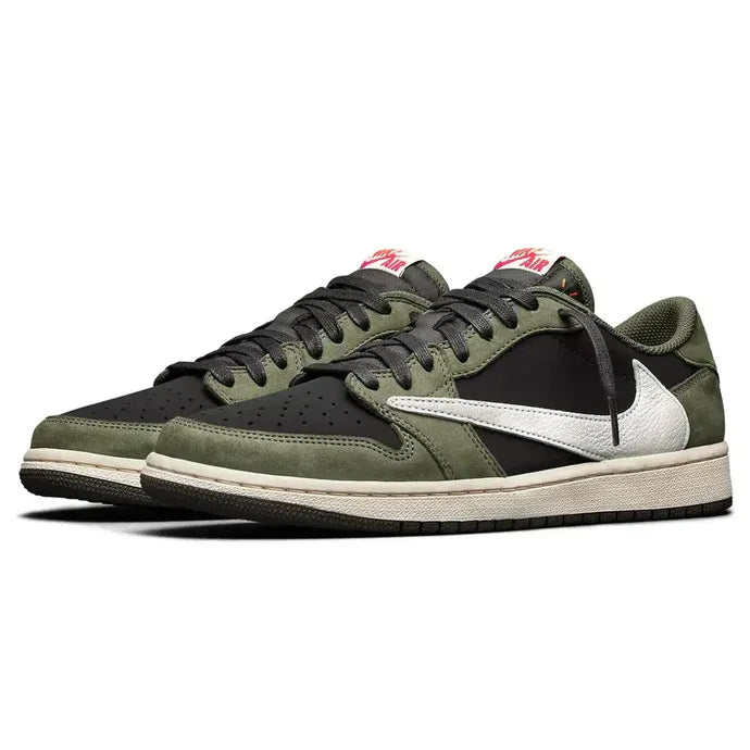 Travis Scott x Air Jordan 1 Low OG Black Olive Suede