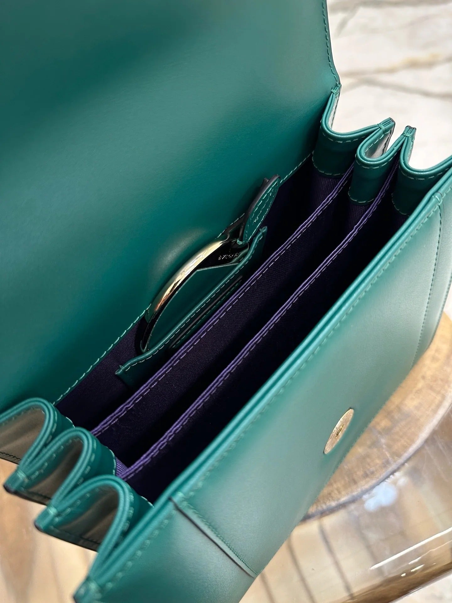 Bvlgari 2025 Serpenti Forever Bag 18cm Emerald Green Calfskin