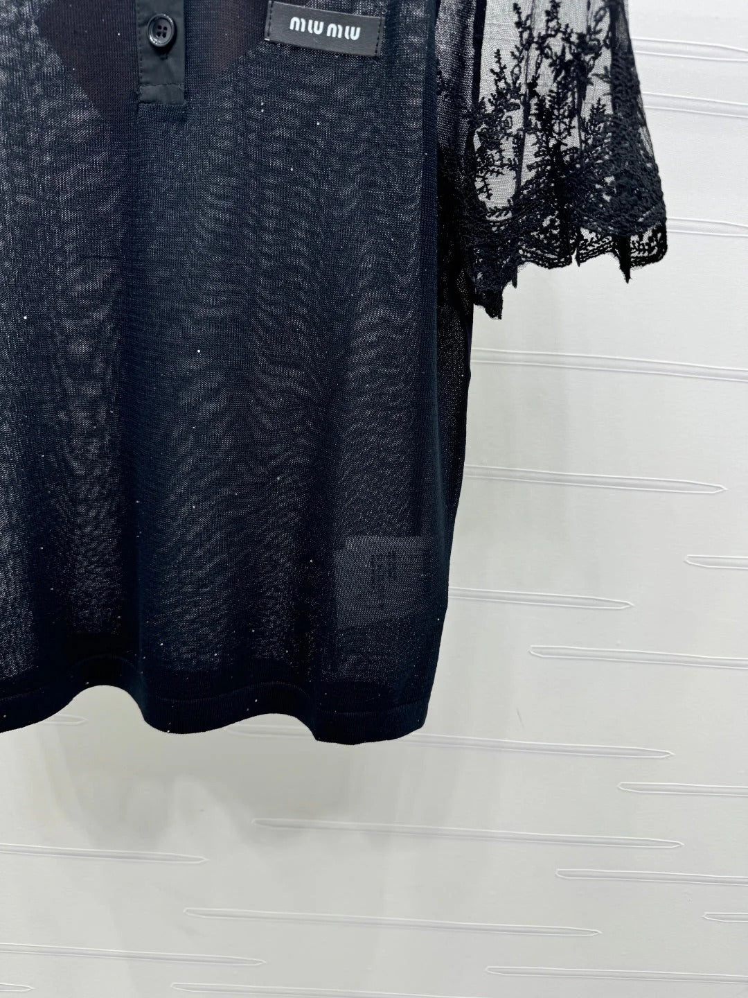 MIU 25S SEE THROUGH COLLAR SHIRT 264112