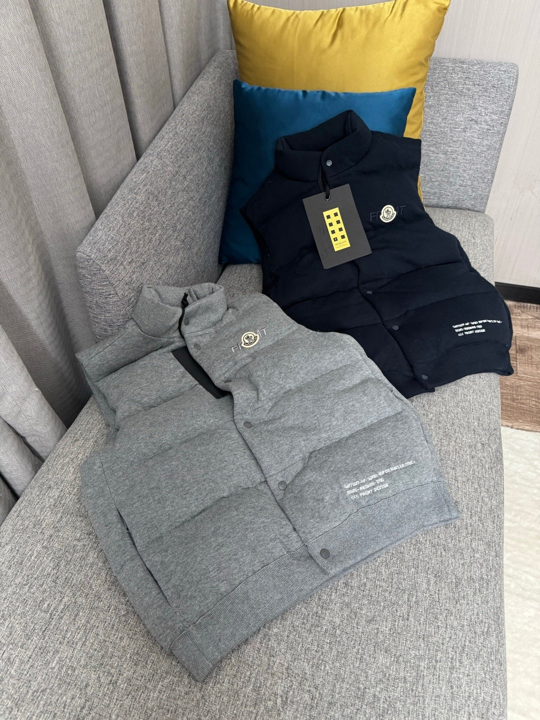 MONCLER 25S DOWN VEST IN GRAY
