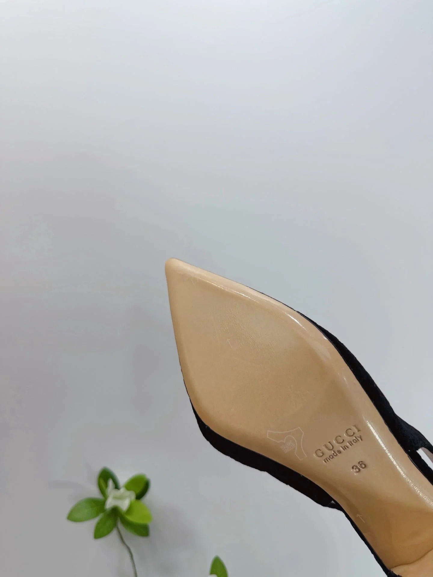 GG 26 Slingback Black Velvet 592418