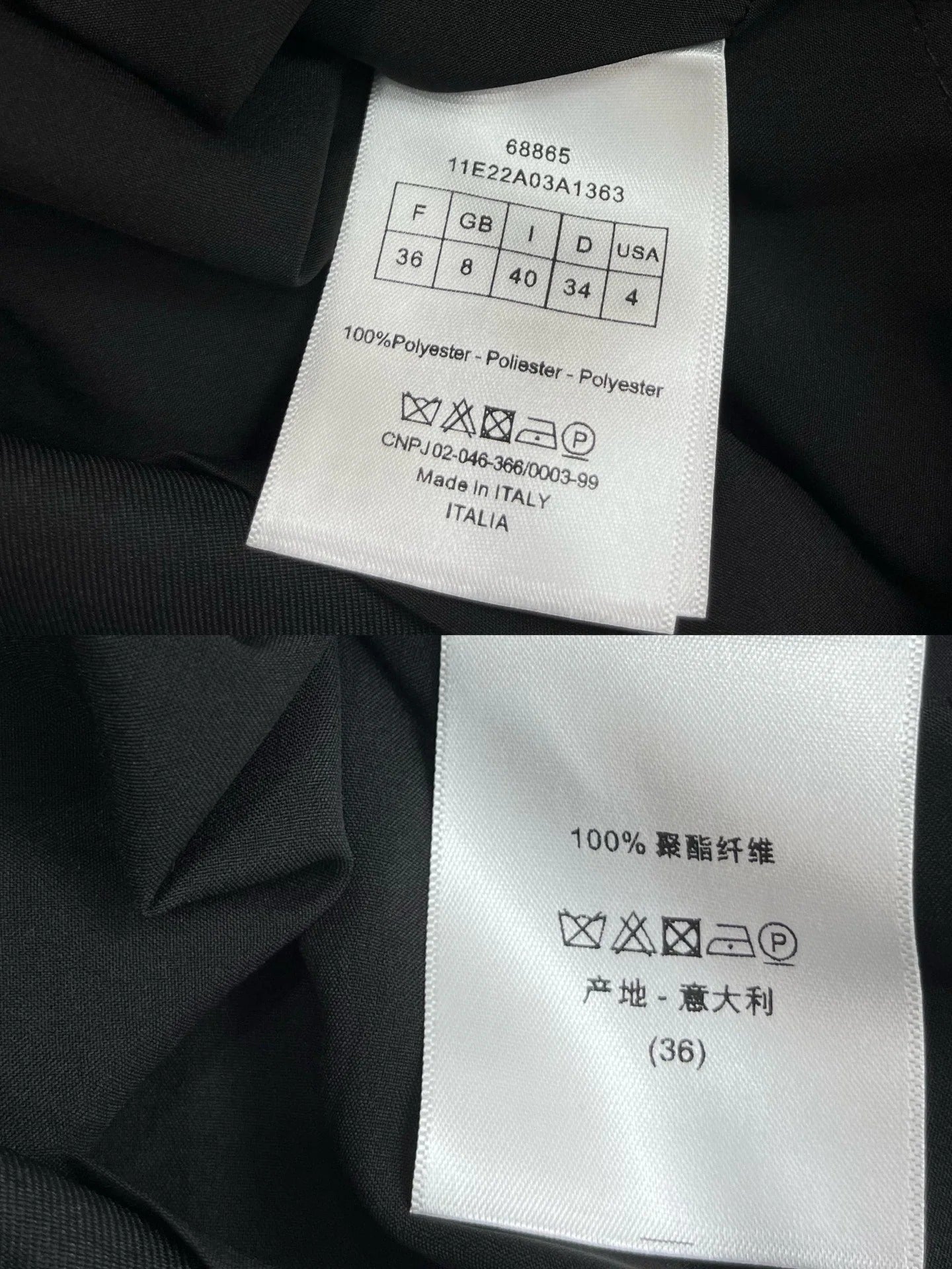 DIOR PLEATED SKIRT 219277