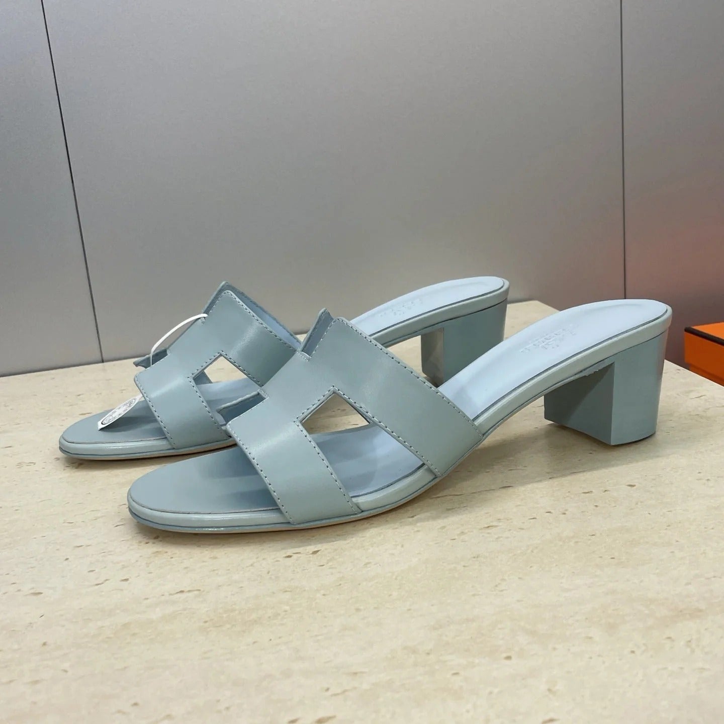 HM 26ss Oran Sandals 45 Light Beige Calfskin 607227