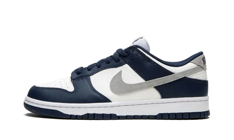 Nike Air Jordan 1 White Navy Blue Gray Leather