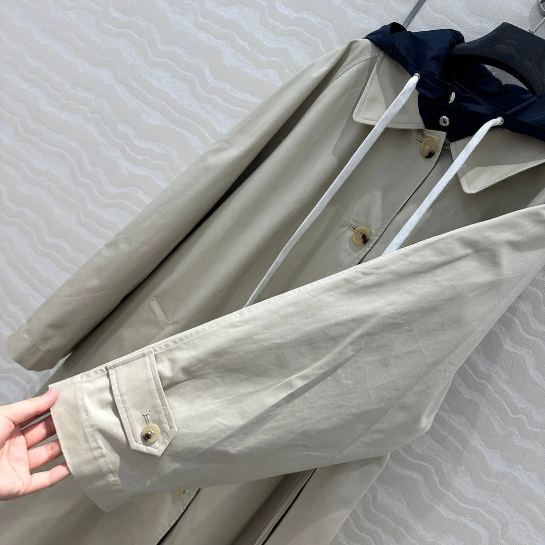 MIUMIU LONG HOODED JACKET 276223