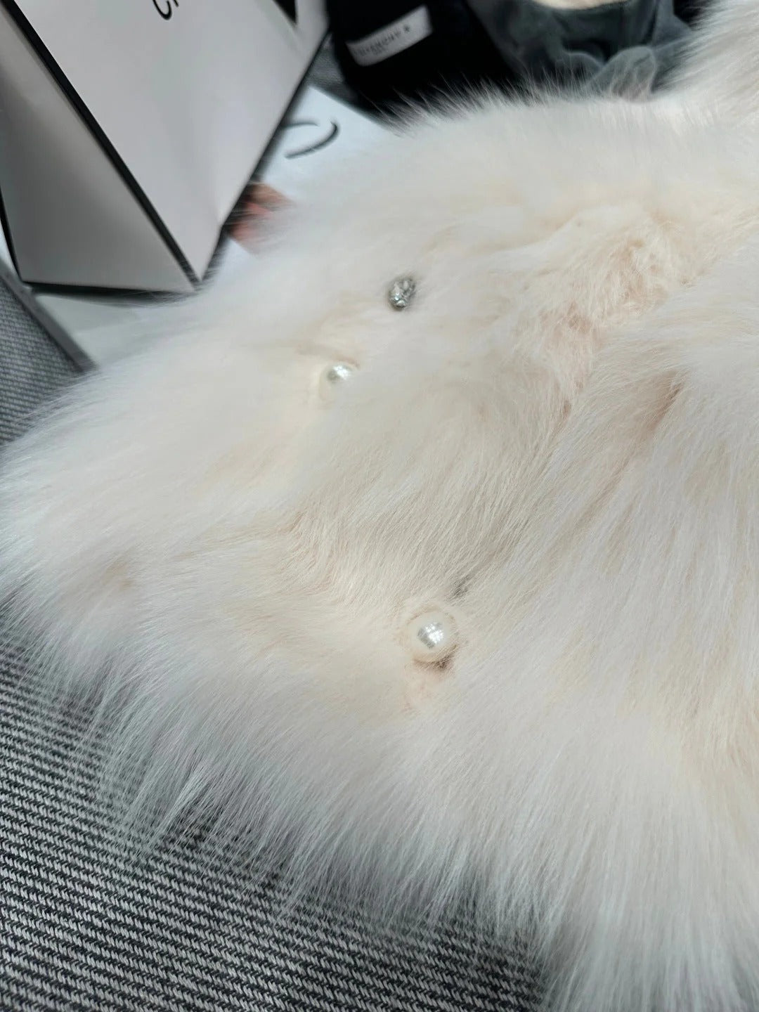 CHANEL 25S FOX FUR JACKET 594