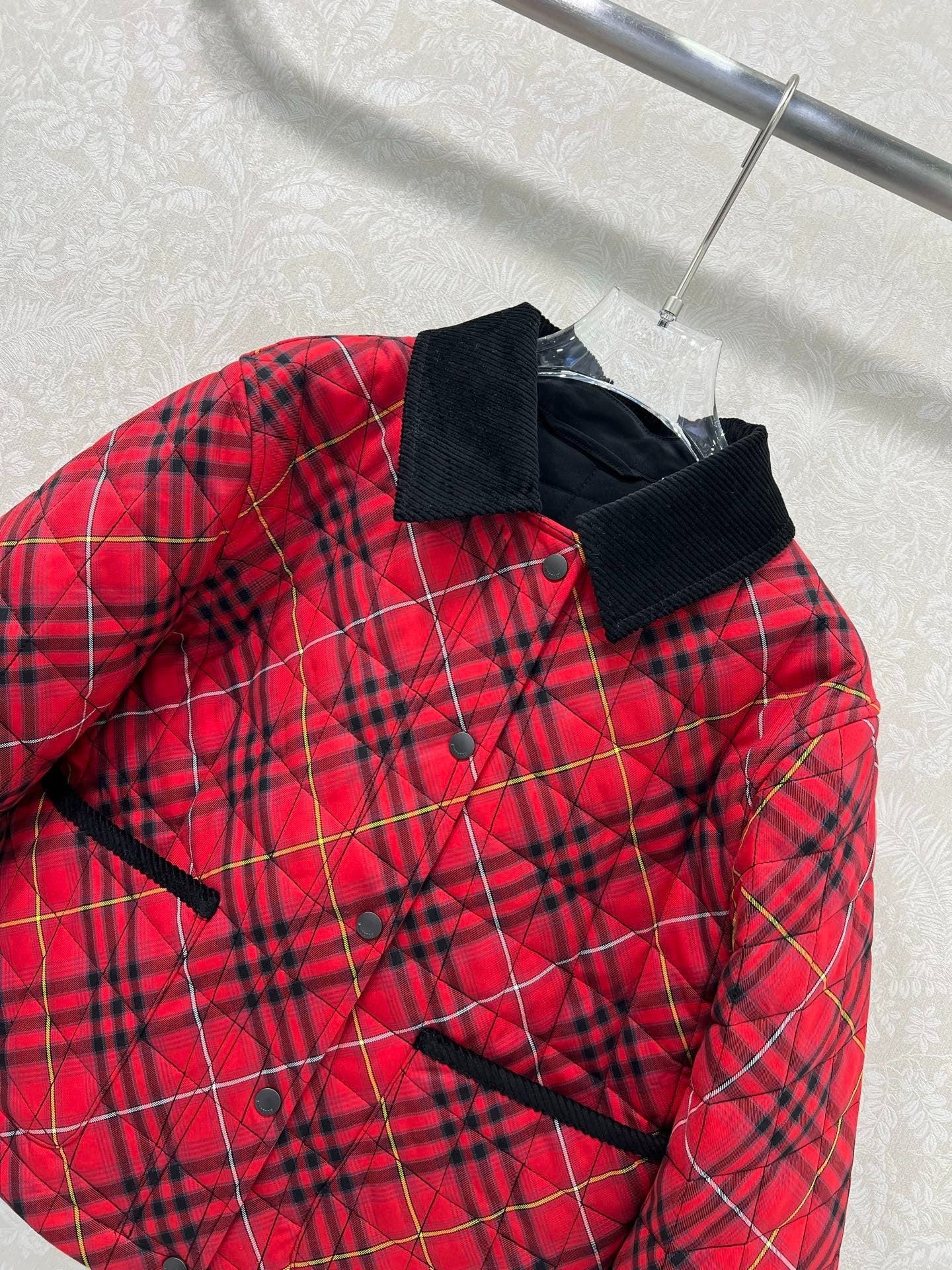 BURBERRY 25S COTTON PLAID JACKET 130