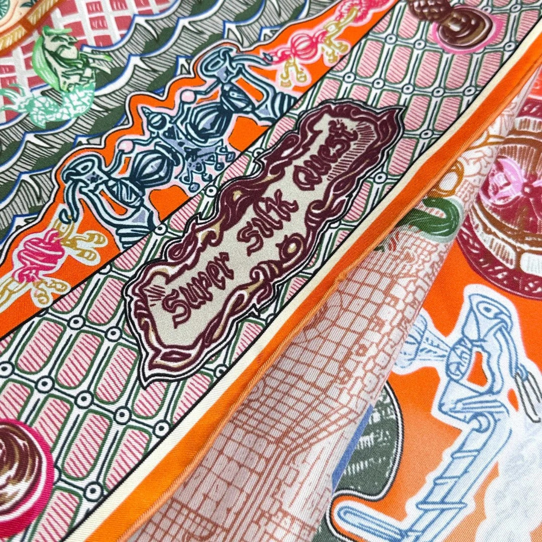 HERMES 25S SCARF 90 IN SILK 726441