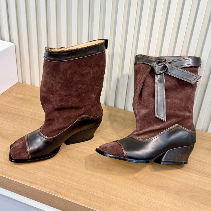 Loewe 2026 Belen Ankle Boots Suede Leather 147548