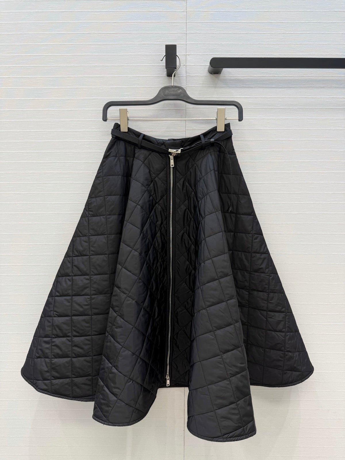 Prad Quilted A-Line Long Skirt Polyester 440522