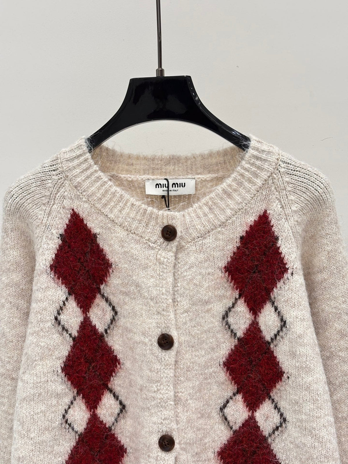 Miu 2026 Agarwood Cardigan Wool 431806