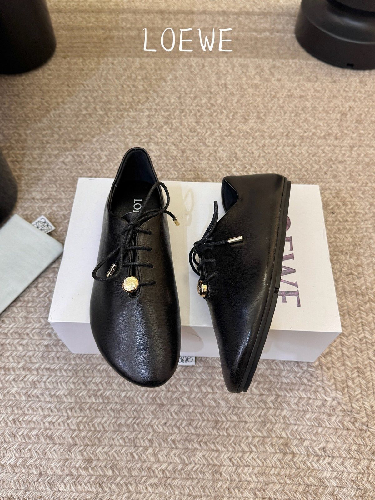 Loewe 2026 Pebble Soft Lace-up Shoe Leather 166777