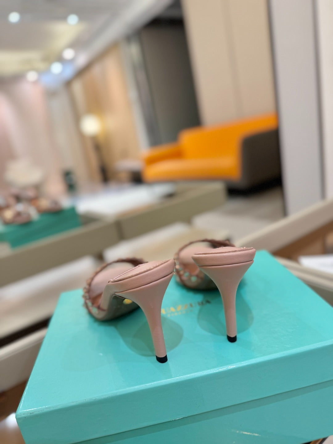 Aquazzura 26S Tequila Heeled Sandals 8.5cm Dark Nude Lambskin