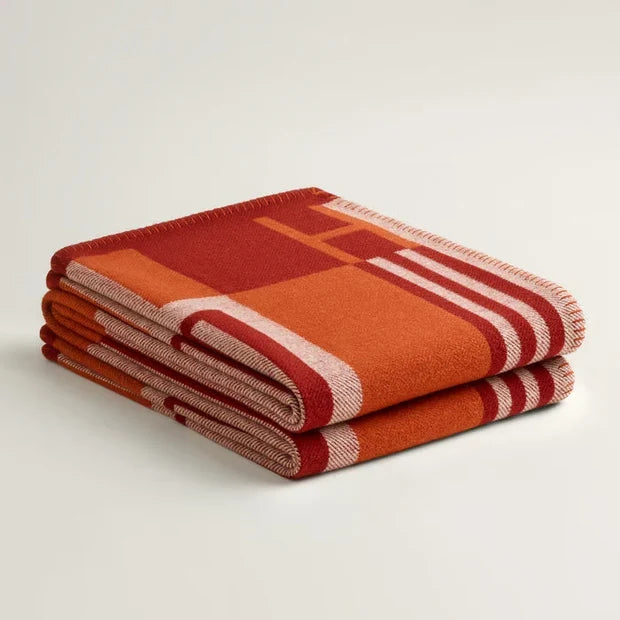 Hermes Ithaque Throw Blanket Wool Cashmere