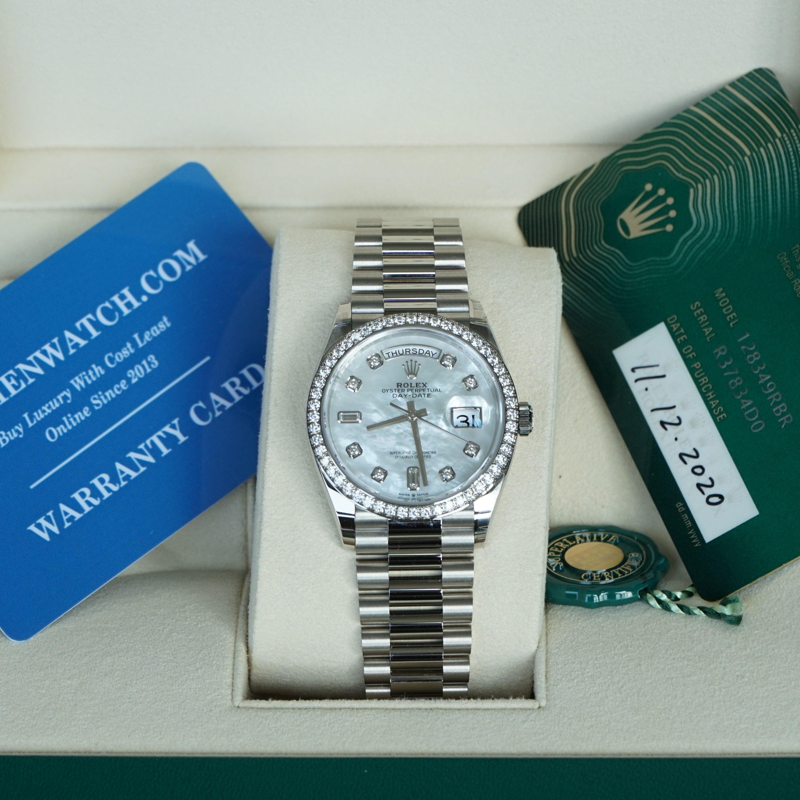 Datejust 31mm White Gold & Diamonds Oystersteel