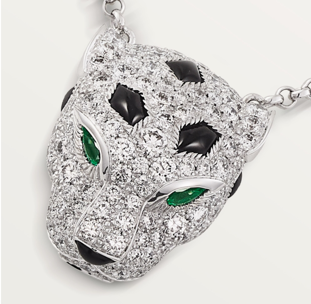 Panthère de Cartier Pendant White Gold Necklace