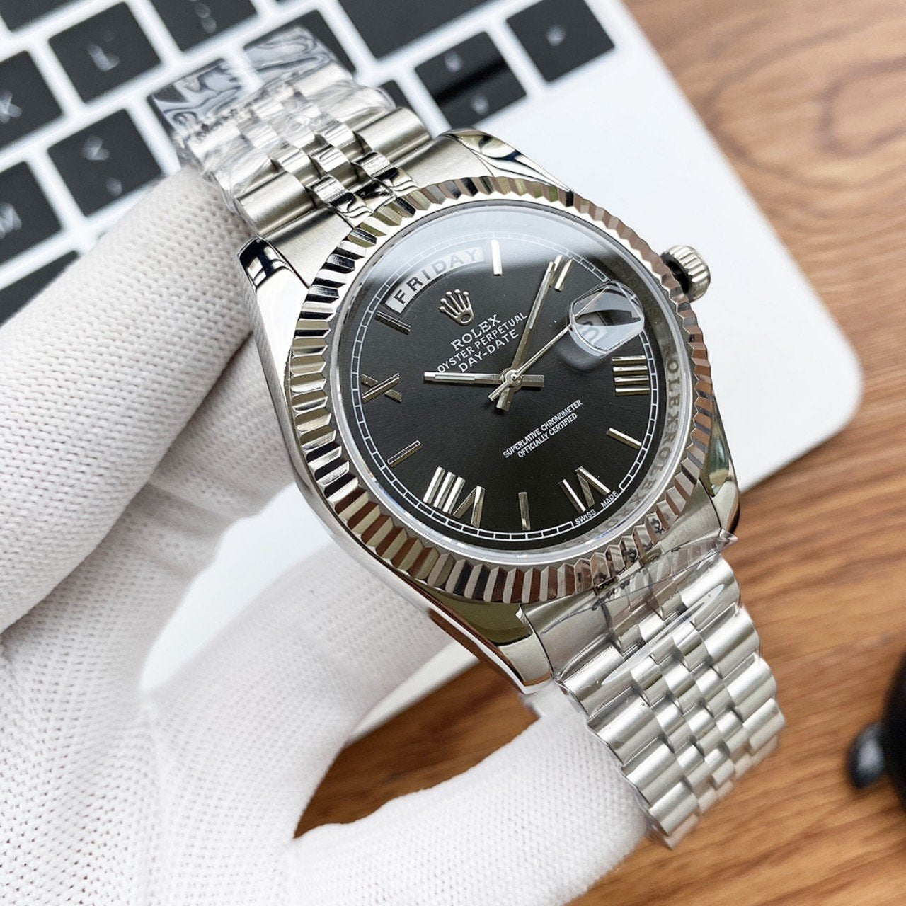 DAY-DATE 40 STAINLESS STEEL JUBILEE BRACELET